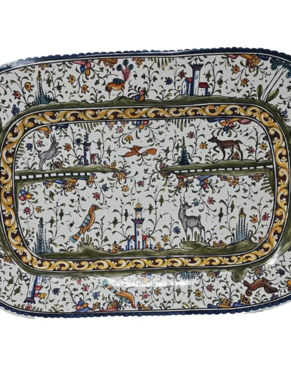 Majolica Nazari Provence Platter Williams Sonoma Estrela de Conimbriga Portugal